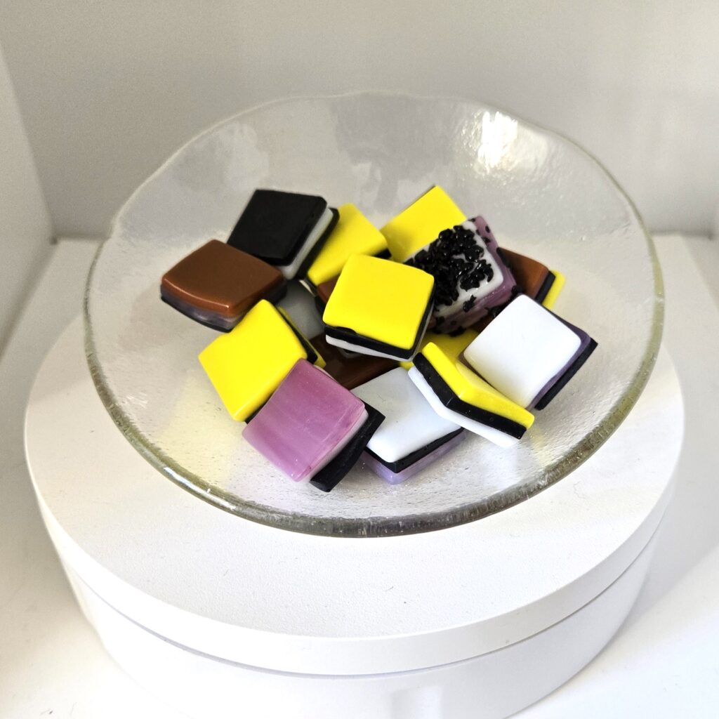 Minto Juried Art Show 2025 submission - licorice candy
